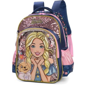 Mochila Infantil Barbie G Azul-107084-18711