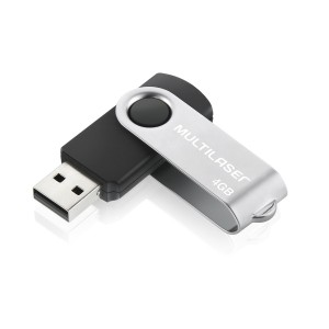 Pendrive Twist Preto 4gb-PD586