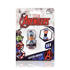 Pendrive Avengers Marvel Vingadores - Capitao America 8gb-PD080-49652