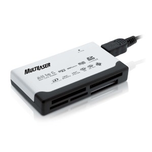 Leitor De Cartão De Memória Universal Usb 2.0 Branco-AC076