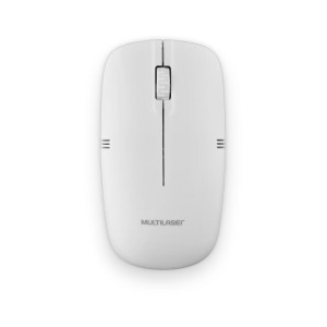 Mouse Sem Fio Light Conexão Usb 3 Botões Design Slim Branco-MO286