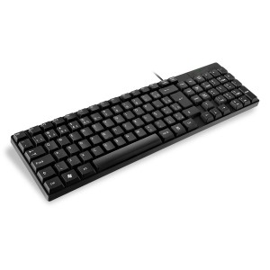 Teclado Com Fio Tf100 Design Compacto Resistente água Preto-TC193BU-32432