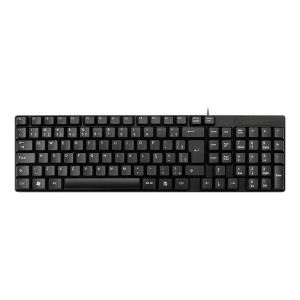 Teclado Com Fio Tf100 Design Compacto Resistente água Preto-TC193BU