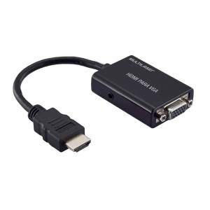 Conversor Adaptador Hdmi Para Vga Com Audio Full Hd-WI293