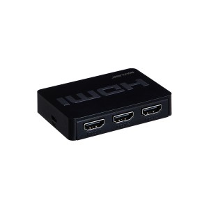 Switch Hdmi 3 Entradas Full Hd Com Controle Remoto Preto-WI290