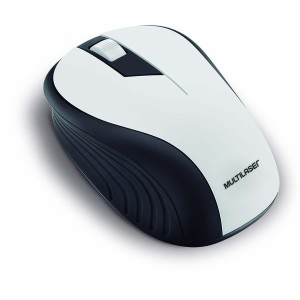 Mouse Sem Fio Wave Conexão Usb 1200dpi 3 Botões Ergonômico Branco-MO216-47998