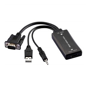 Conversor Adaptador Vga Para Hdmi Com Audio Full Hd-WI280