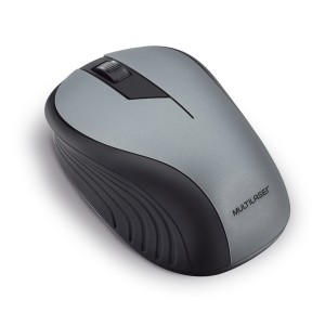 Mouse Sem Fio Wave Conexão Usb 1200dpi Botões Ergonômico Grafite-MO213-98183