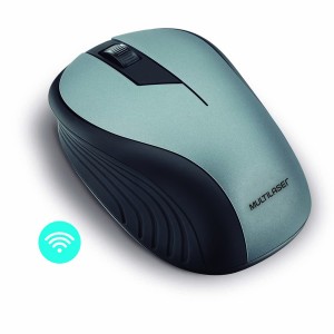 Mouse Sem Fio Wave Conexão Usb 1200dpi Botões Ergonômico Grafite-MO213