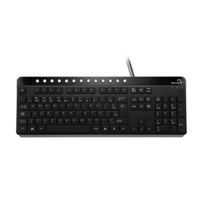 Teclado Com Fio Comfort Multimídia Teclas Chocolate-TC143