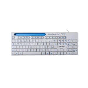 Teclado Com Fio Slot Conexão Usb Slot P/ Tablet Até 10"-TC263