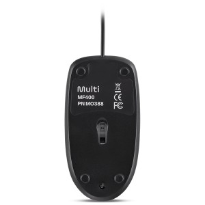 Mouse Com Fio Mf400 Usb 1200dpi 3bot Slim Silencioso 180cm Azul-MO388-24664