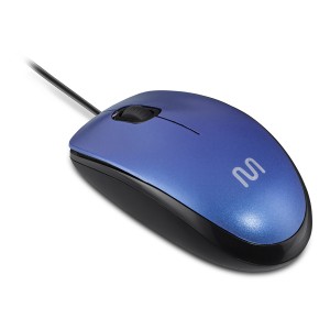 Mouse Com Fio Mf400 Usb 1200dpi 3bot Slim Silencioso 180cm Azul-MO388-74464