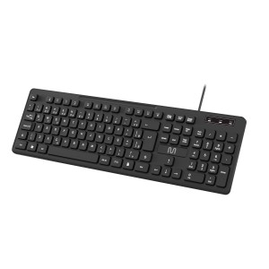 Kit Combo Teclado E Mouse Com Fio Cf300 Teclas Silenciosas Preto-TC310-46144