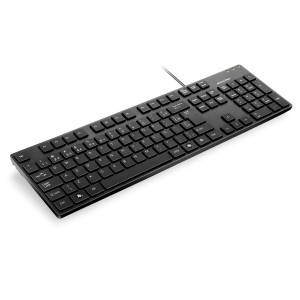 Teclado Com Fio Soft Tecla Macia Teclas Chocolate Preto-TC142-30627