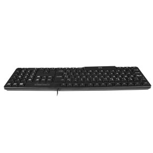 Kit Combo Teclado E Mouse Com Fio Cf100 Design Slim Conexão Ps2 1200dpi Preto-TC303-14616