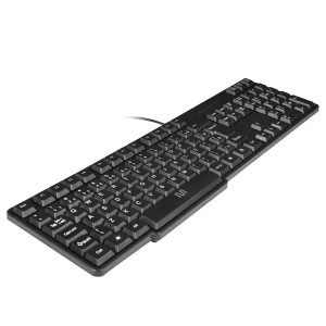 Kit Combo Teclado E Mouse Com Fio Cf100 Design Slim Conexão Ps2 1200dpi Preto-TC303-38662