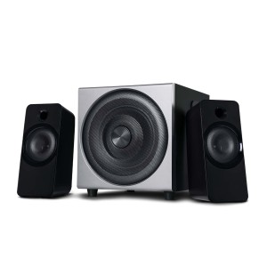 Caixas De Som 2.1 Subwoofer 30w Rms Bivolt Controle Graves Prata-SP262-38278