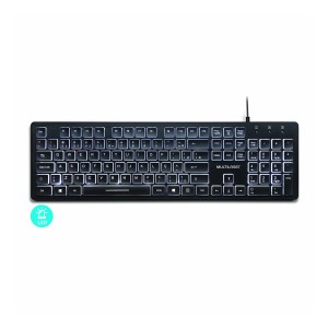 Teclado Com Fio Light Conexão Usb Iluminado Teclas Silenciosas-TC218