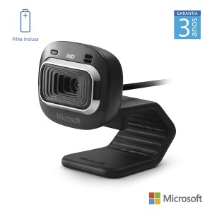 Webcam Lifecam Microsoft Hd 720p Microfone Com Redução De Ruído-T3H00011