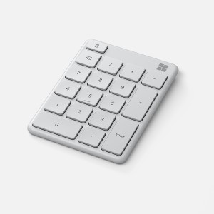 Teclado Numerico Sem Fio Bluetooth Branco Microsoft 23o00014-23O00030-12811