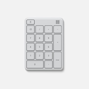 Teclado Numerico Sem Fio Bluetooth Branco Microsoft 23o00014-23O00030