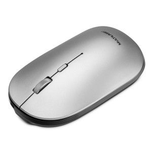 Mouse Sem Fio Slim Multimode 2.4ghz Silencioso Cinza-MO332