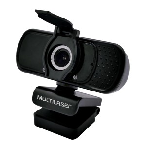 Webcam Full Hd 1080p 30fps C/ Tripe Cancelamento De Ruído Microfone Conexão Usb Preto-WC055-24483