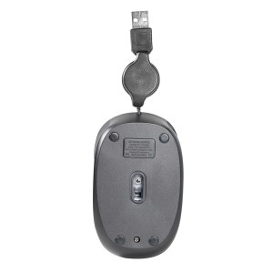 Mouse Com Fio Mr100 Usb 1200dpi 3bot Ergonomico 75cm Retratil Pt-MO231-71370