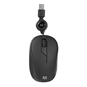 Mouse Com Fio Mr100 Usb 1200dpi 3bot Ergonomico 75cm Retratil Pt-MO231-83792