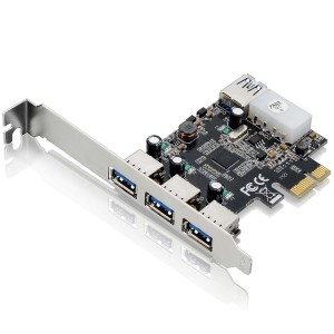 Placa Pci Express Com 4 Portas Usb 3.0-GA130