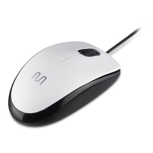 Mouse Com Fio Mf400 Usb 1200dpi 3bot Slim Silencioso 180cm Branco-MO389-33686