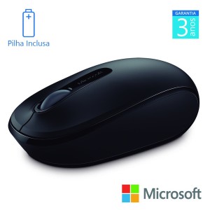 Mouse Sem Fio Mobile 1850 Microsoft Ambidestro Usb Preto-U7Z00008-87172