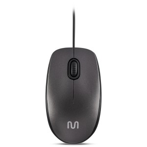 Mouse Com Fio Mf400 Usb 1200dpi 3bot Slim Silencioso 180cm Cinza-MO387