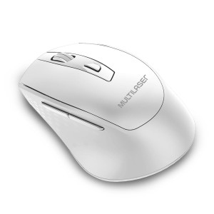 Mouse Sem Fio Pro Conexão Usb 6 Botões Design Ergonômico Branco-MO317-87372