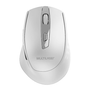 Mouse Sem Fio Pro Conexão Usb 6 Botões Design Ergonômico Branco-MO317