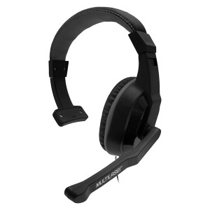 Headset Com Fio Hf400 Mono Auricular Ajustável 45mw Preto-PH374