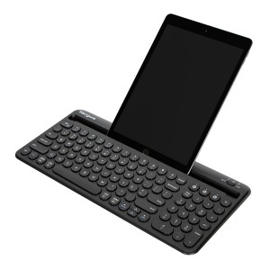 Teclado Sem Fio Com Apoio Para Tablet Dual Mode Bluetooth-AKB867-84568