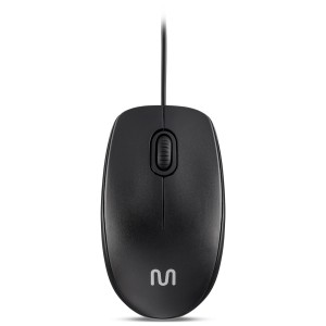 Mouse Com Fio Mf400 Usb 1200dpi 3bot Slim Silencioso 180cm Pt-MO386