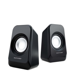 Caixas De Som 2.1 Subwoofer 20w Rms Controle Graves Preto-SP377-27142