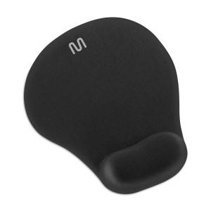 Mouse Pad Ergonômico Com Apoio Em Gel Pequeno Preto-AC021