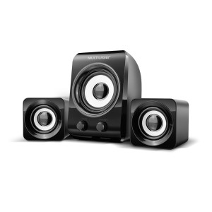 Caixas De Som 2.1 C/ Subwoofer 14w Rms Controle Graves Preto-SP172