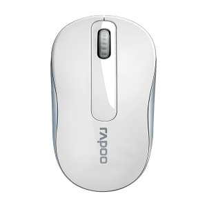 Mouse Sem Fio M10 Rapoo 3 Botões Ambidestro Branco Usb-RA008