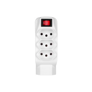 Adaptador L 4 Saidas Branco-WI246