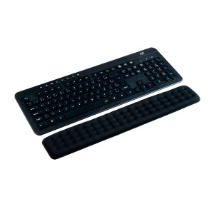 Apoio De Pulso/punho Ergonômico Dot Para Teclado Em Gel Preto-AC366-44015