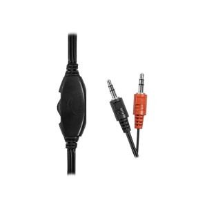 Headset Com Fio Hf100 100mw Microfone Flexível Preto-PH002-53678