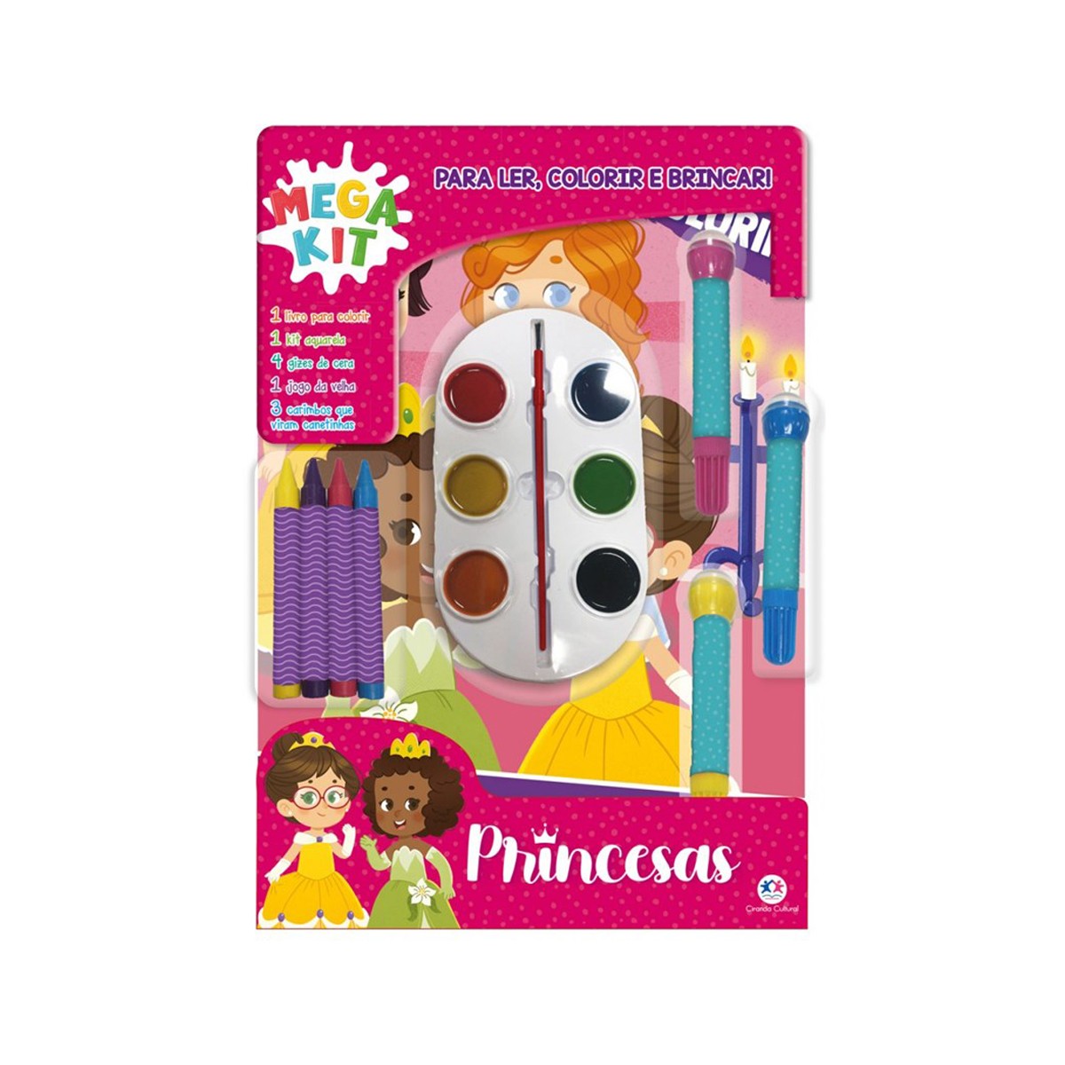 Princesas - Ler, Colorir E Brincar-9786526104835