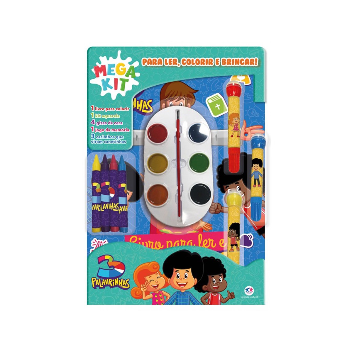 3 Palavrinhas - Ler, Colorir E Brincar-9786526104392