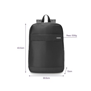 Mochila Multilaser Elegance Para Notebook Ate 15.6" Preta-BO439-14778