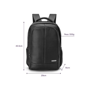 Mochila Multilaser Executive Para Notebook Ate 15.6" Preta-BO440-77067